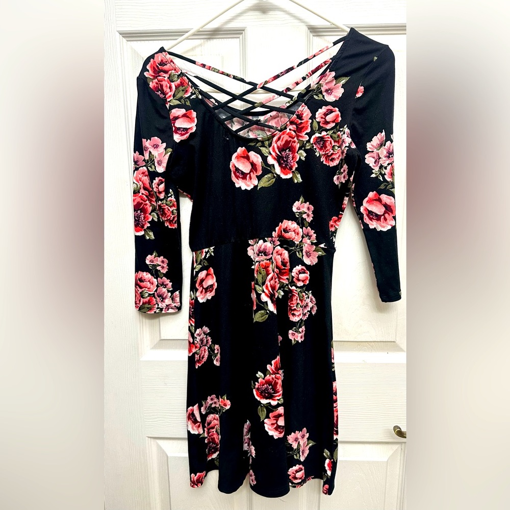 Beautiful three quarter length sleeve dress